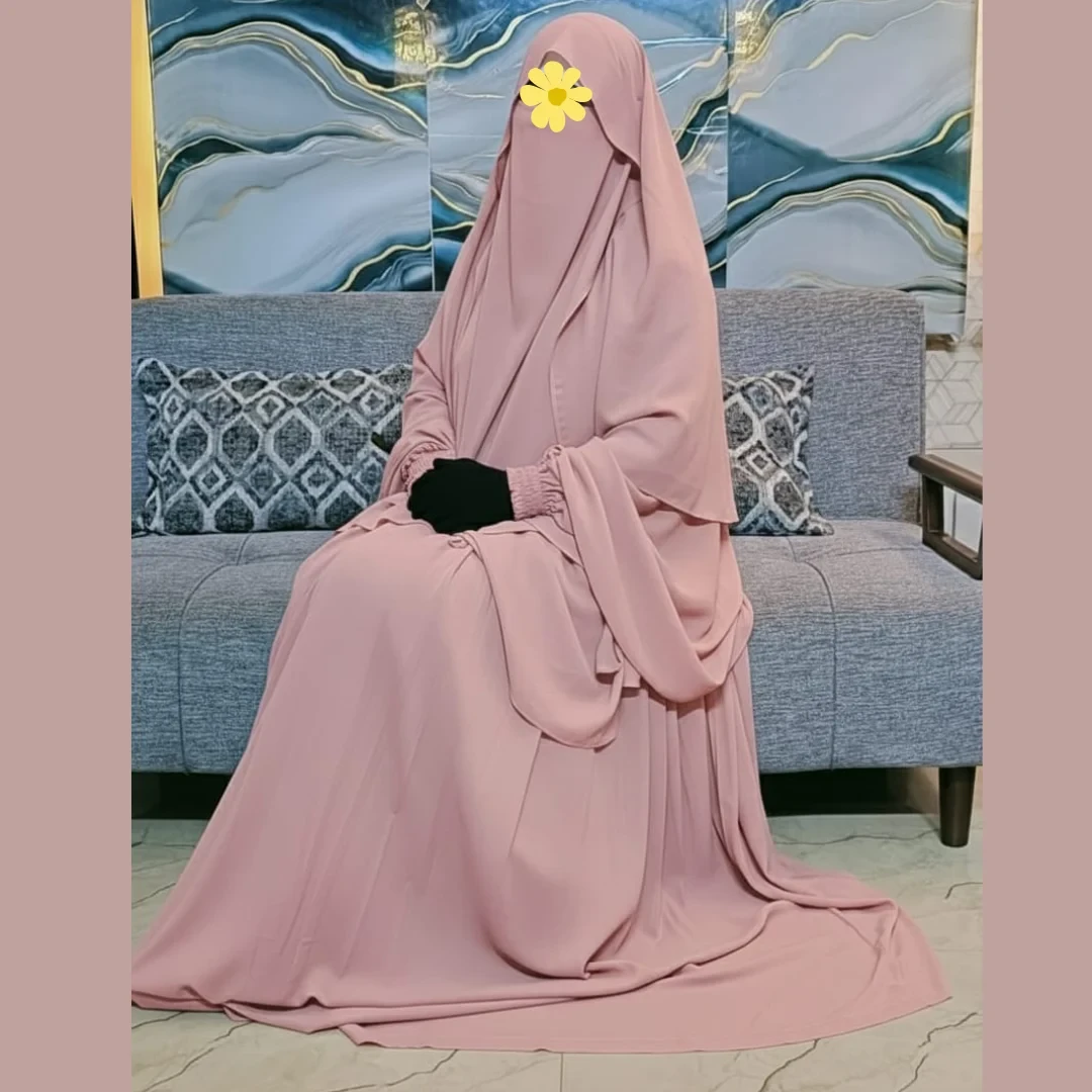 Cherry Fabrics Hoodie Hijab, Nose Niqab & Burkha Set Muttaki101