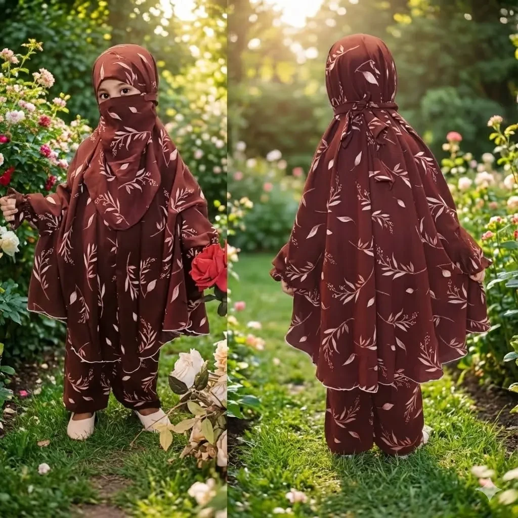 Kids Cherry Khimar Set KCK112