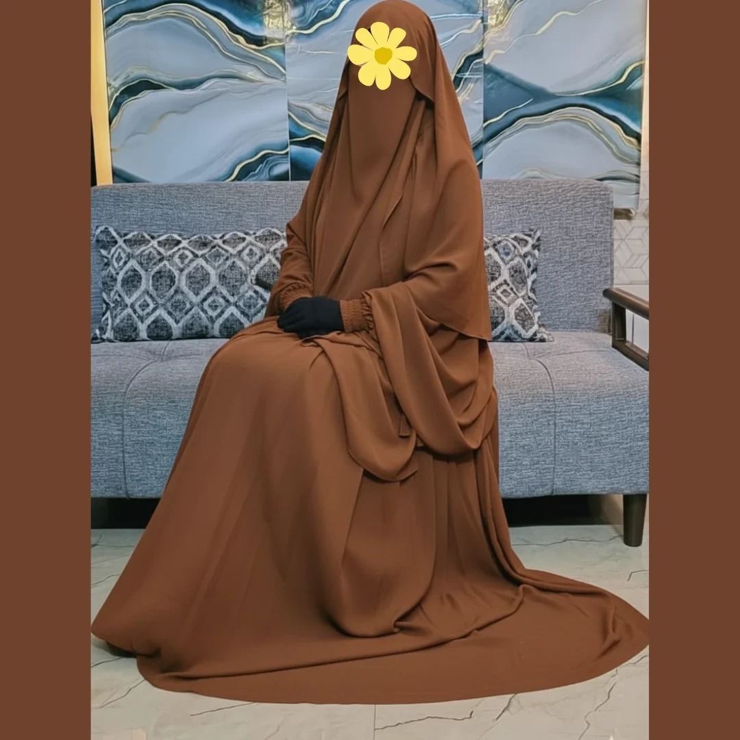 Cherry Fabrics Hoodie Hijab, Nose Niqab & Burkha Set Muttaki104
